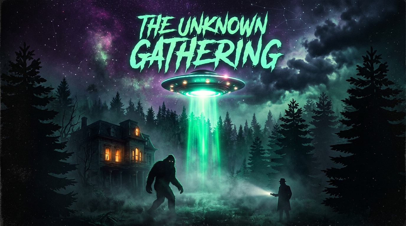 The Unknown Gathering — cosmic horror convention art